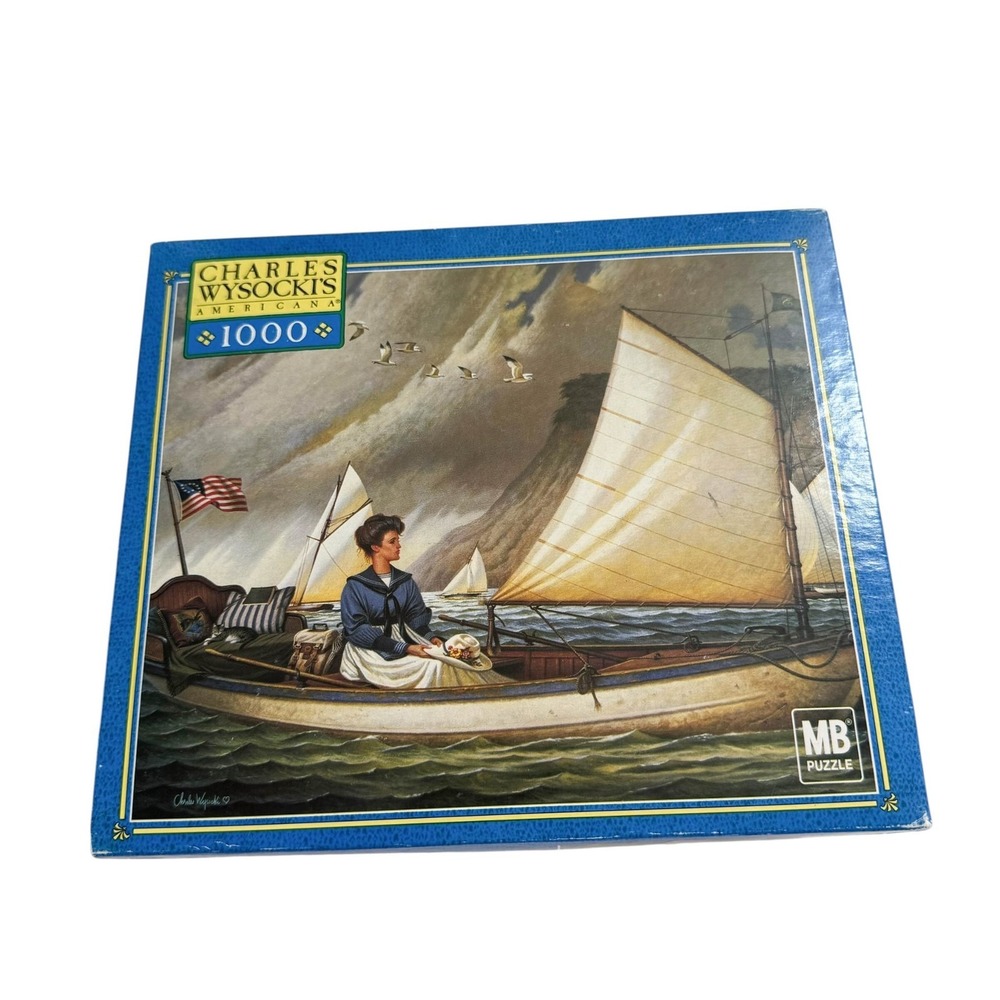 Milton Bradley Charles Wysocki Thinking About Horatio 1000 Pieces Puzzle NEW